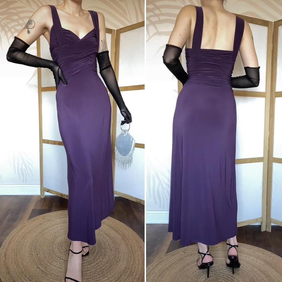 Phase Eight purple stretch evening dress UK 10