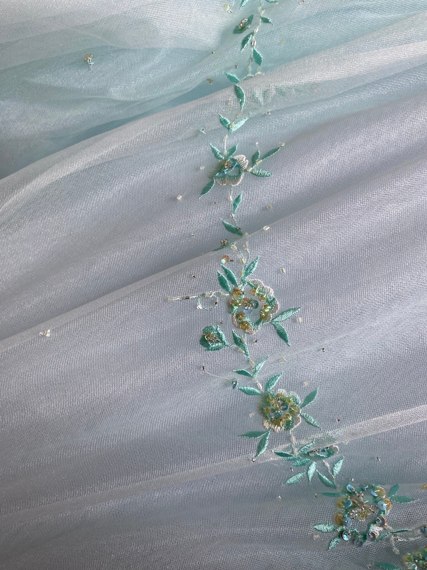 Light blue strapless fit & flare prom dress uk 8-10