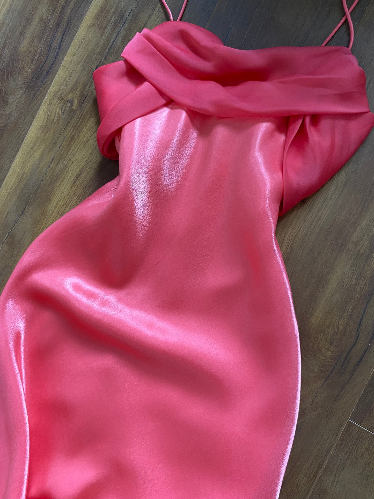 Betsy & Adam coral evening prom dress uk 6-8 & 8-10 available