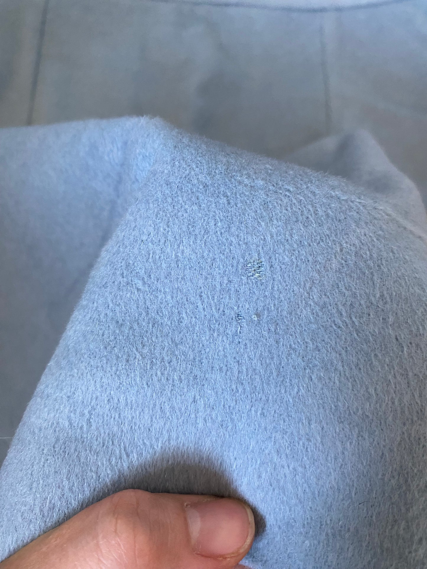 Stunning dusky blue super soft 2 piece suit UK 10