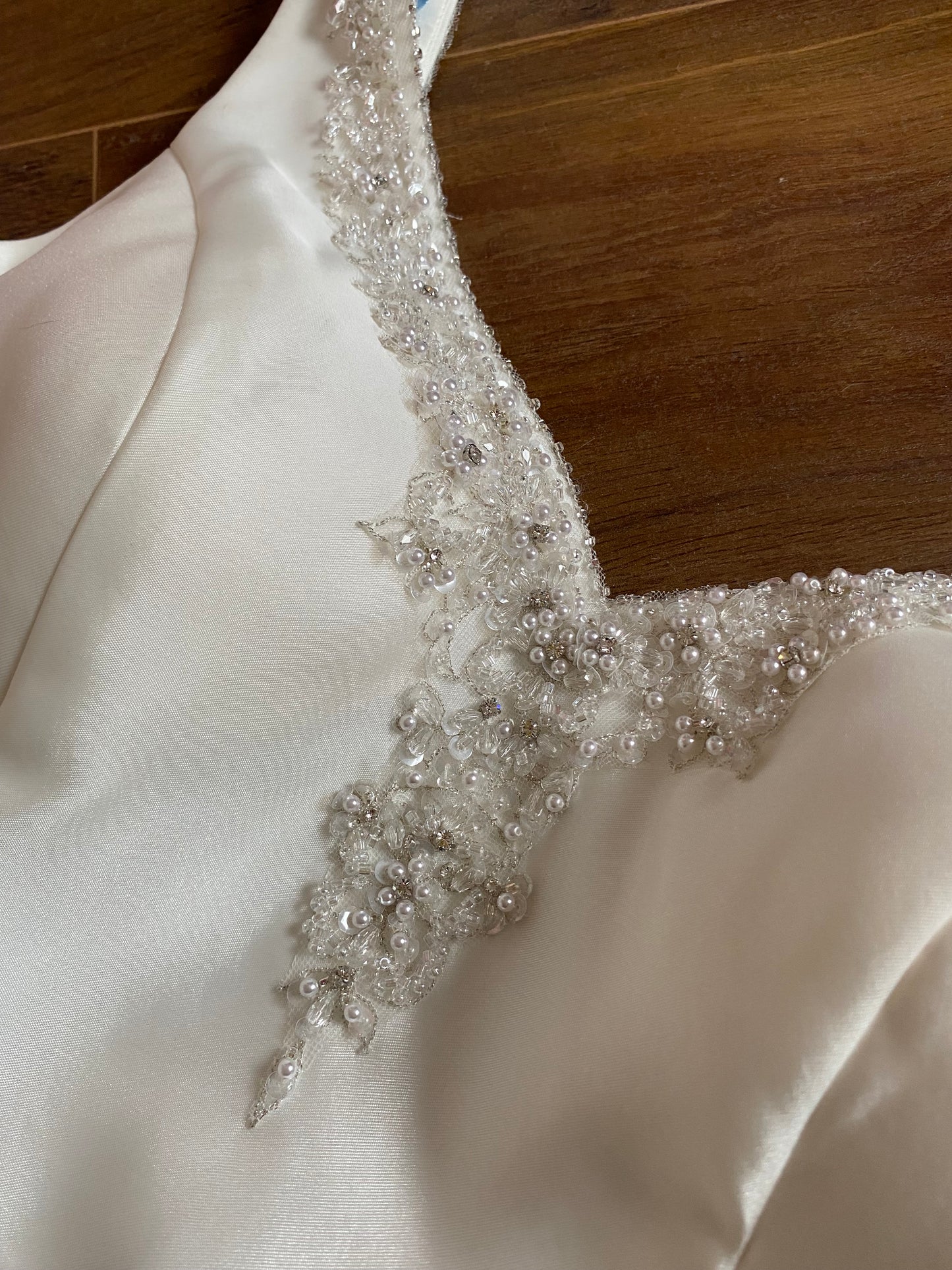 Hilary Morgan ivory open back wedding dress uk 10