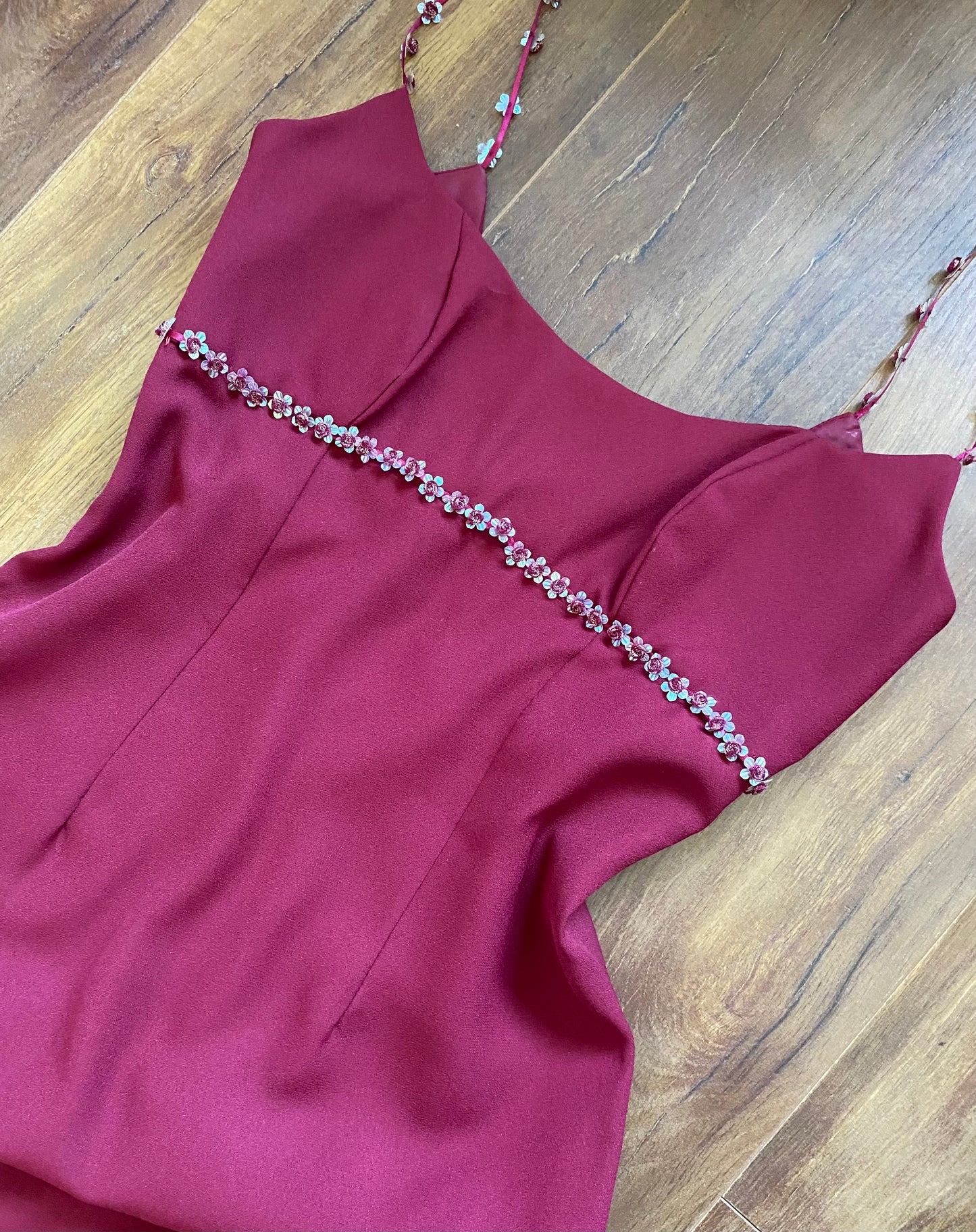 House of Nicholas red fitted evening dress uk 10-12