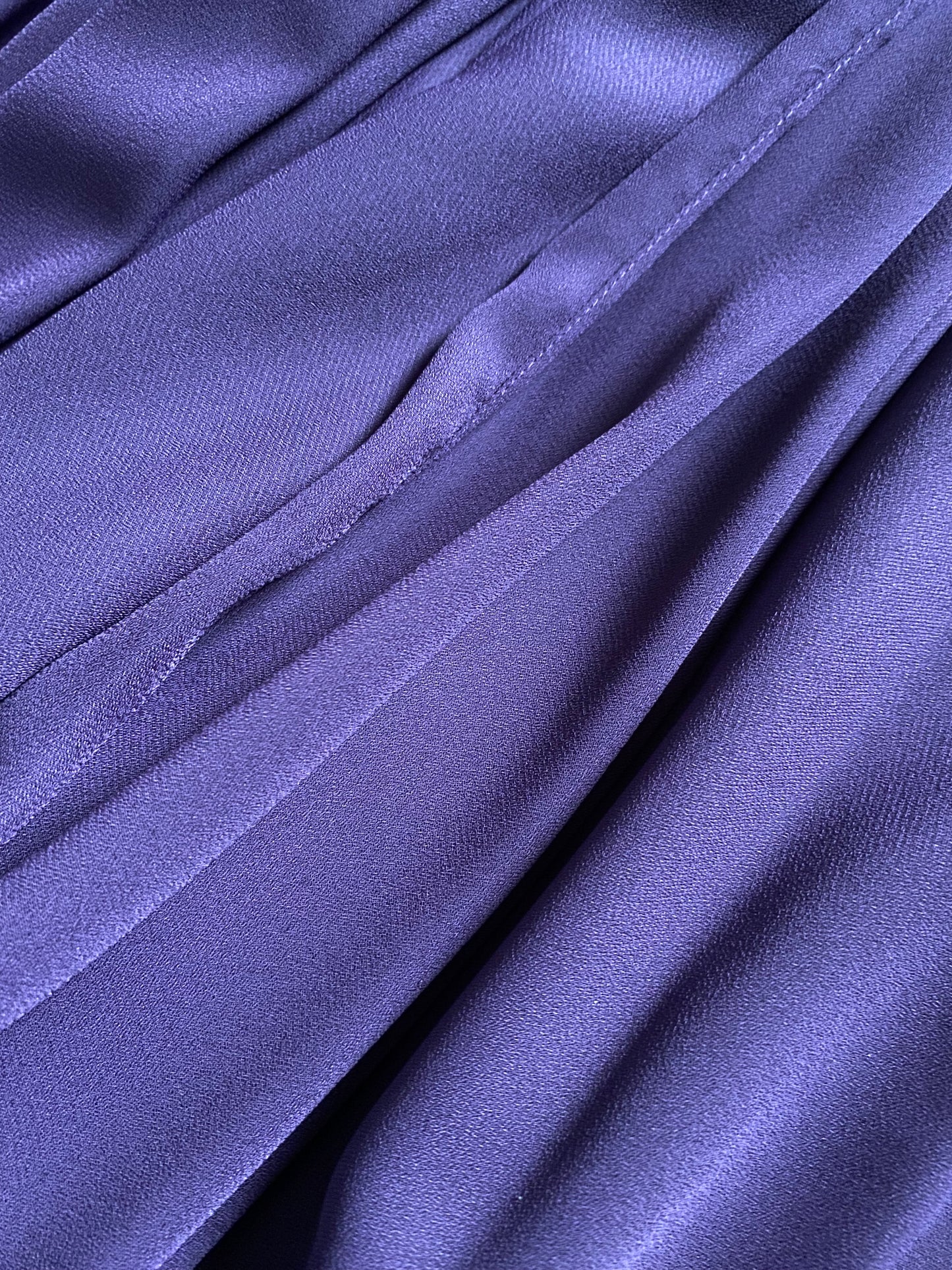 Purple chiffon evening gown UK 16