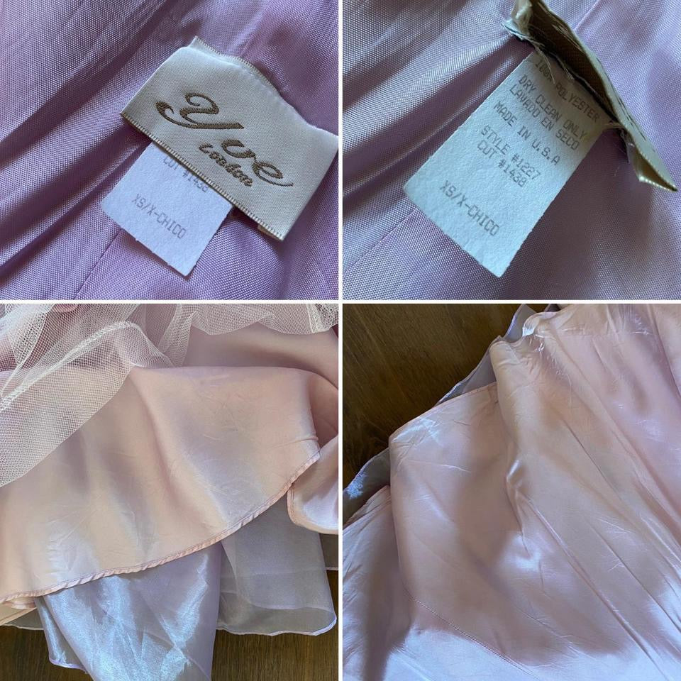Yve London lilac organza a-line prom dress & shawl UK 10