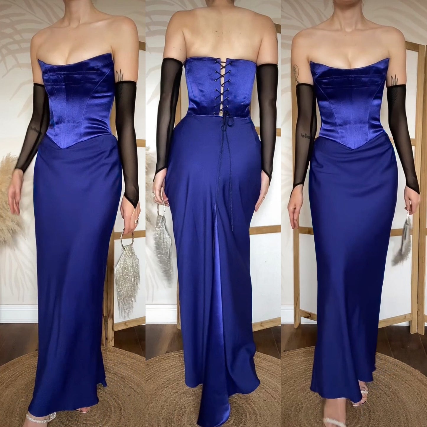 Dawn Stretton corset evening dress UK 12