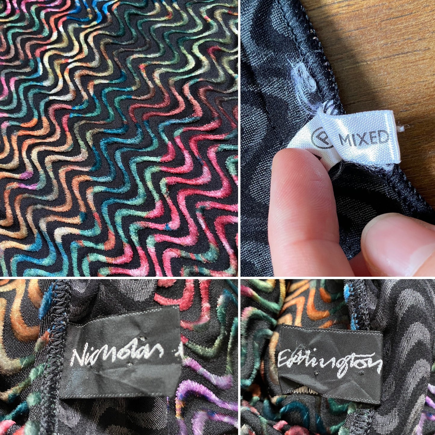 Colourful velvet long sleeve bodycon dress uk S/8-10