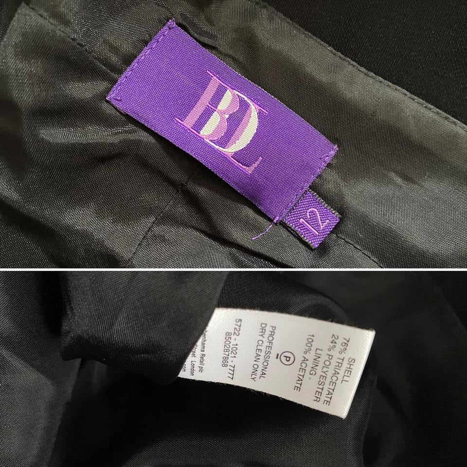 Black halter neck evening dress UK 12