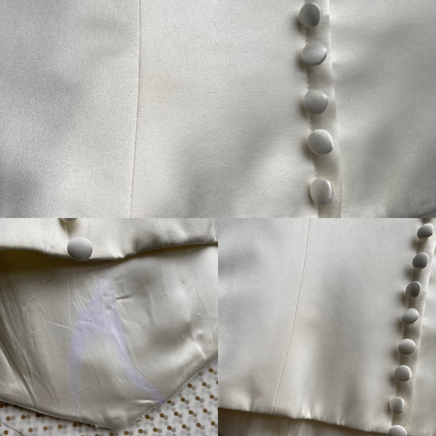 Ellis bridal vintage 2 piece wedding set UK 12