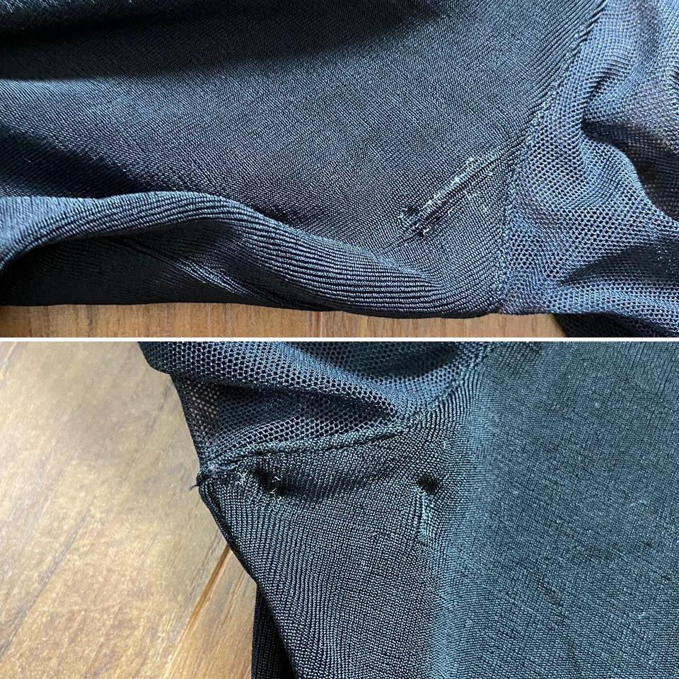 Black Bernshaw feather mini dress uk 8-10