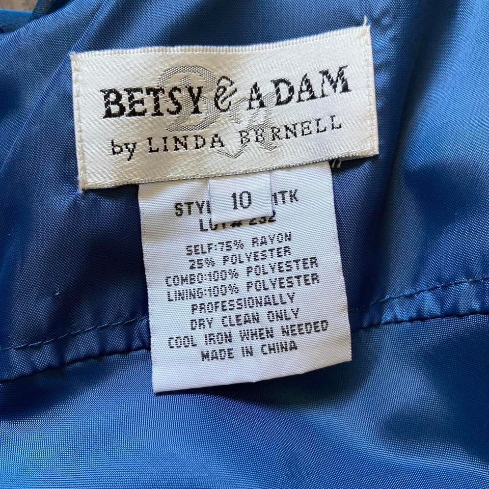 Blue Betsy & Adam chiffon evening gown UK 10