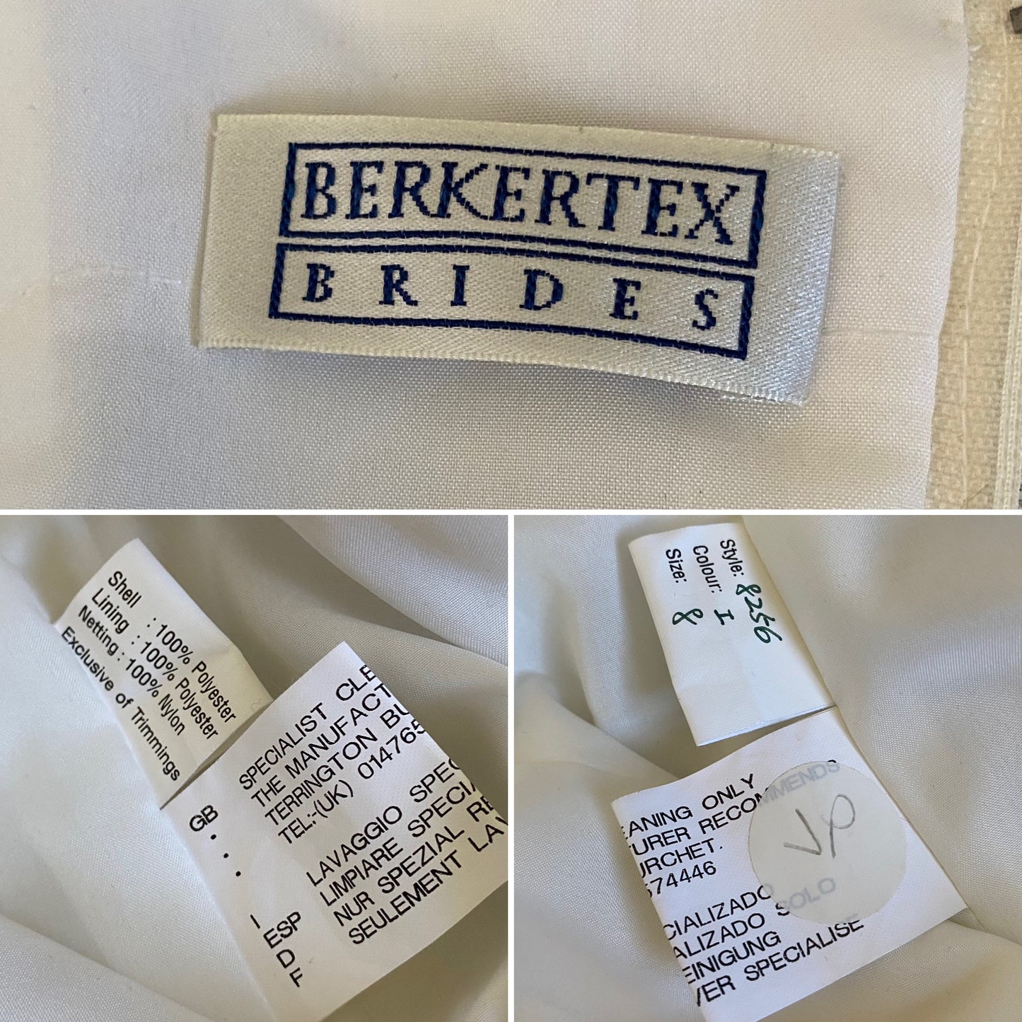 90s ivory beaded a-line wedding dress & shawl uk 6-8