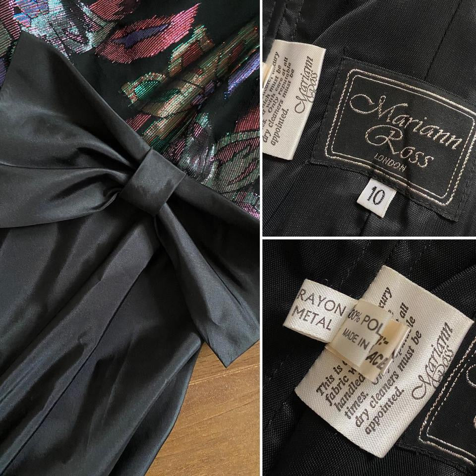 Vintage 80s Mariam Ross party dress uk 8