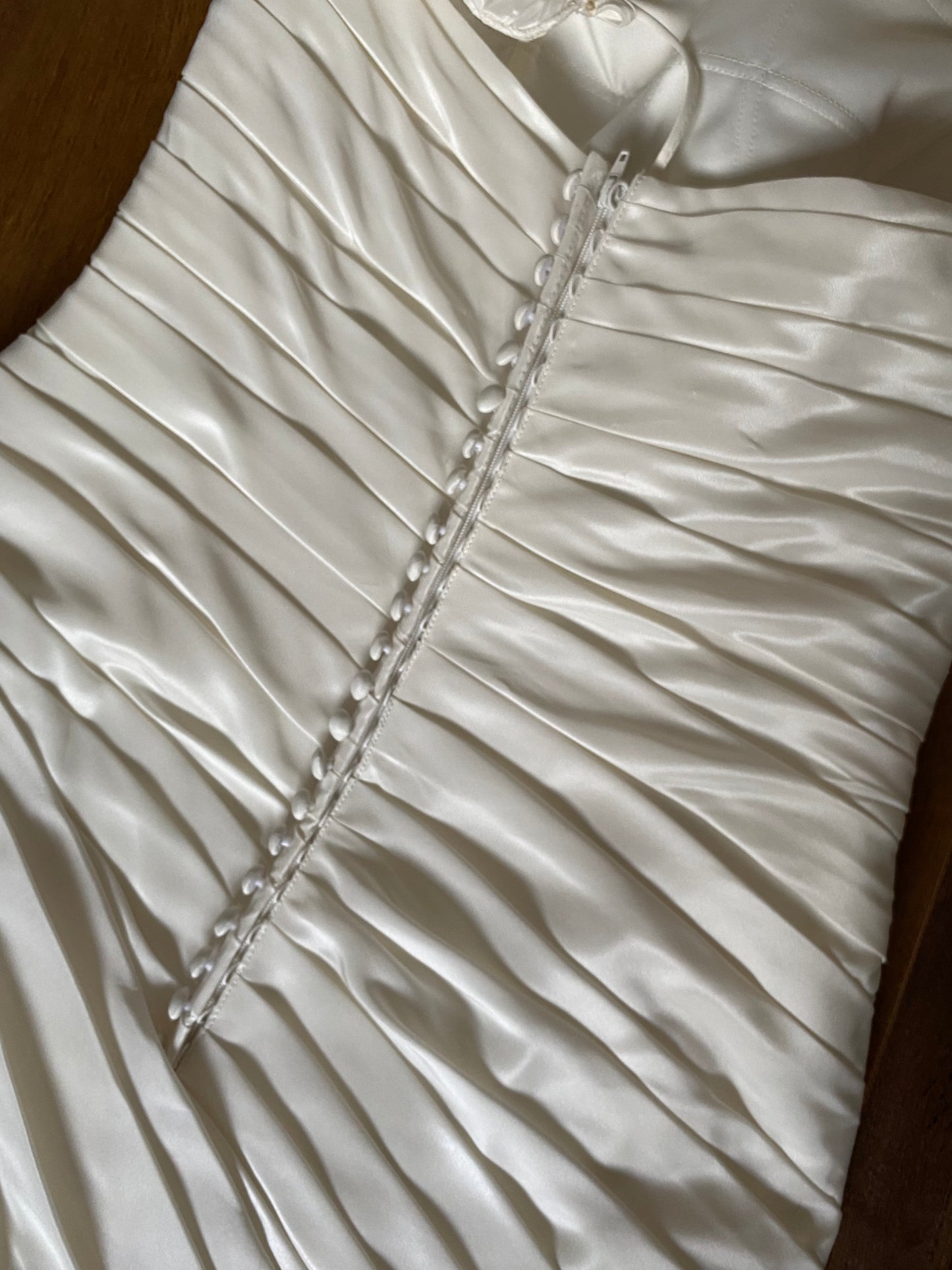 Victoria Jane silky ivory fishtail wedding dress UK 12-14