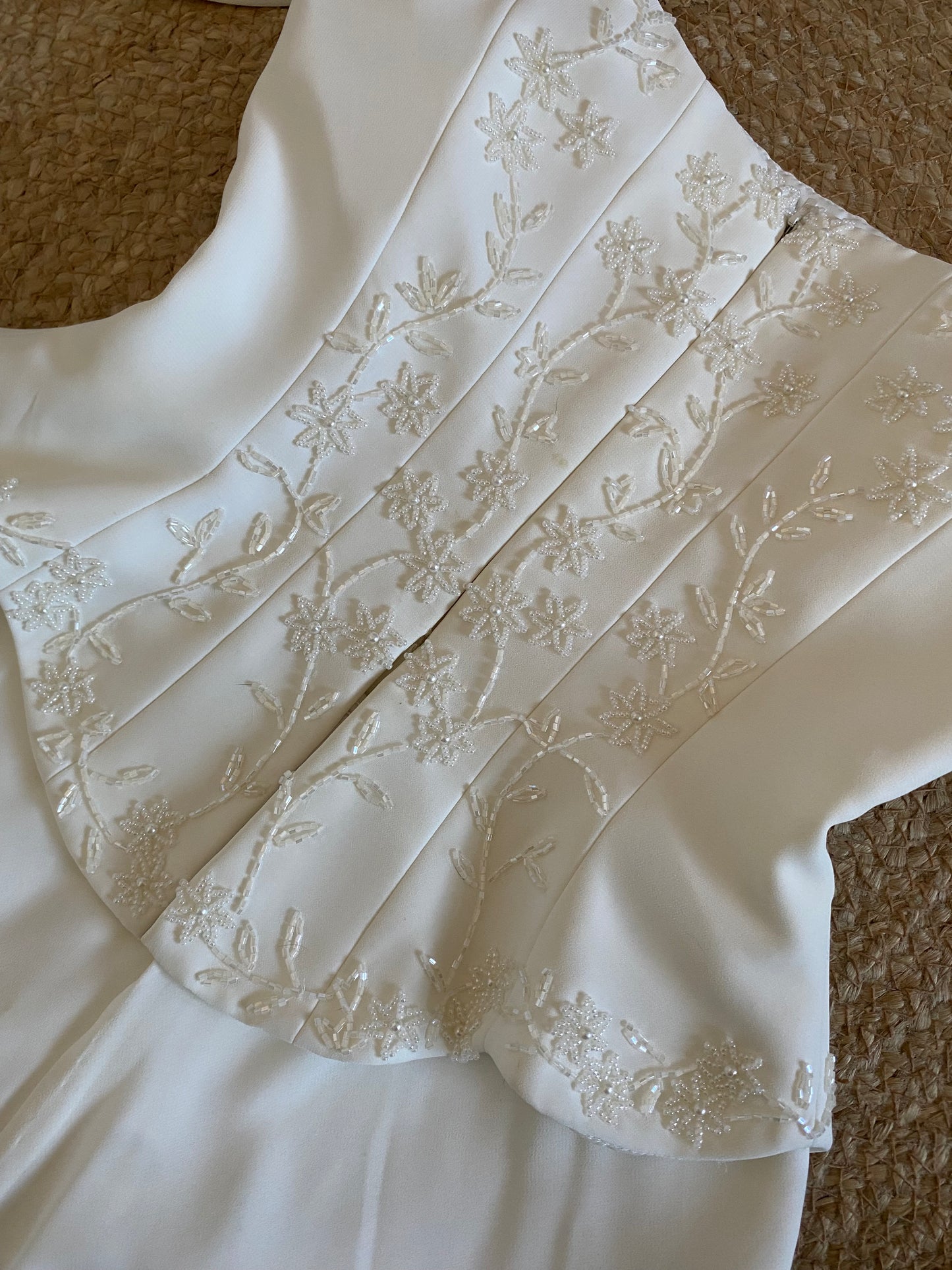 Stevies Gowns ivory off shoulder wedding dress uk 8