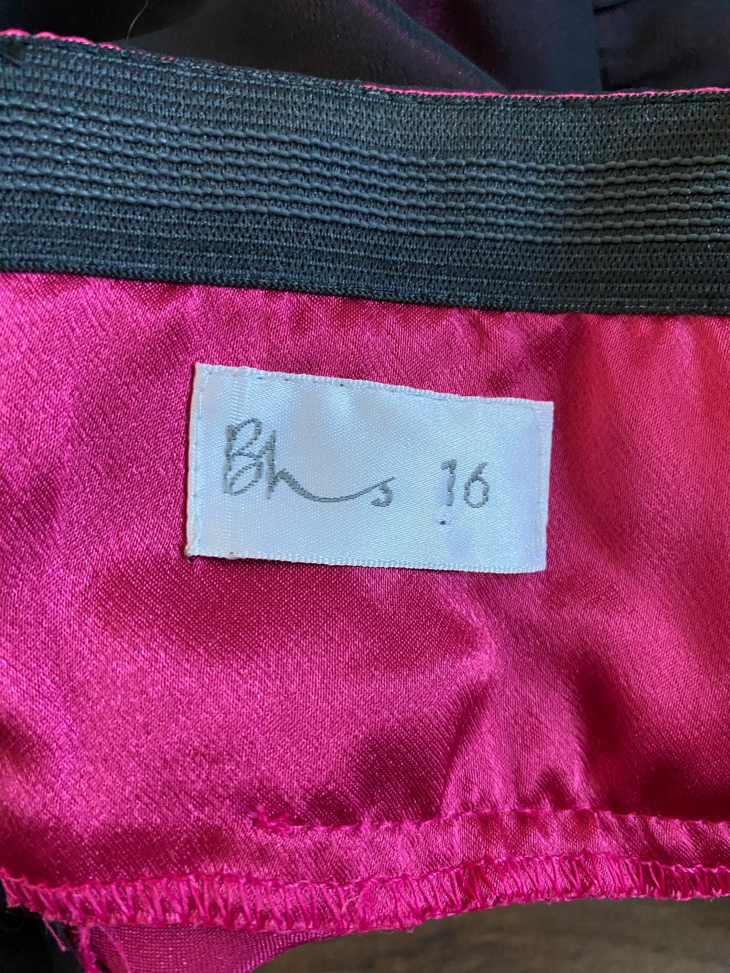 Vintage 90s Bhs dark overlay halter neck gown UK 16