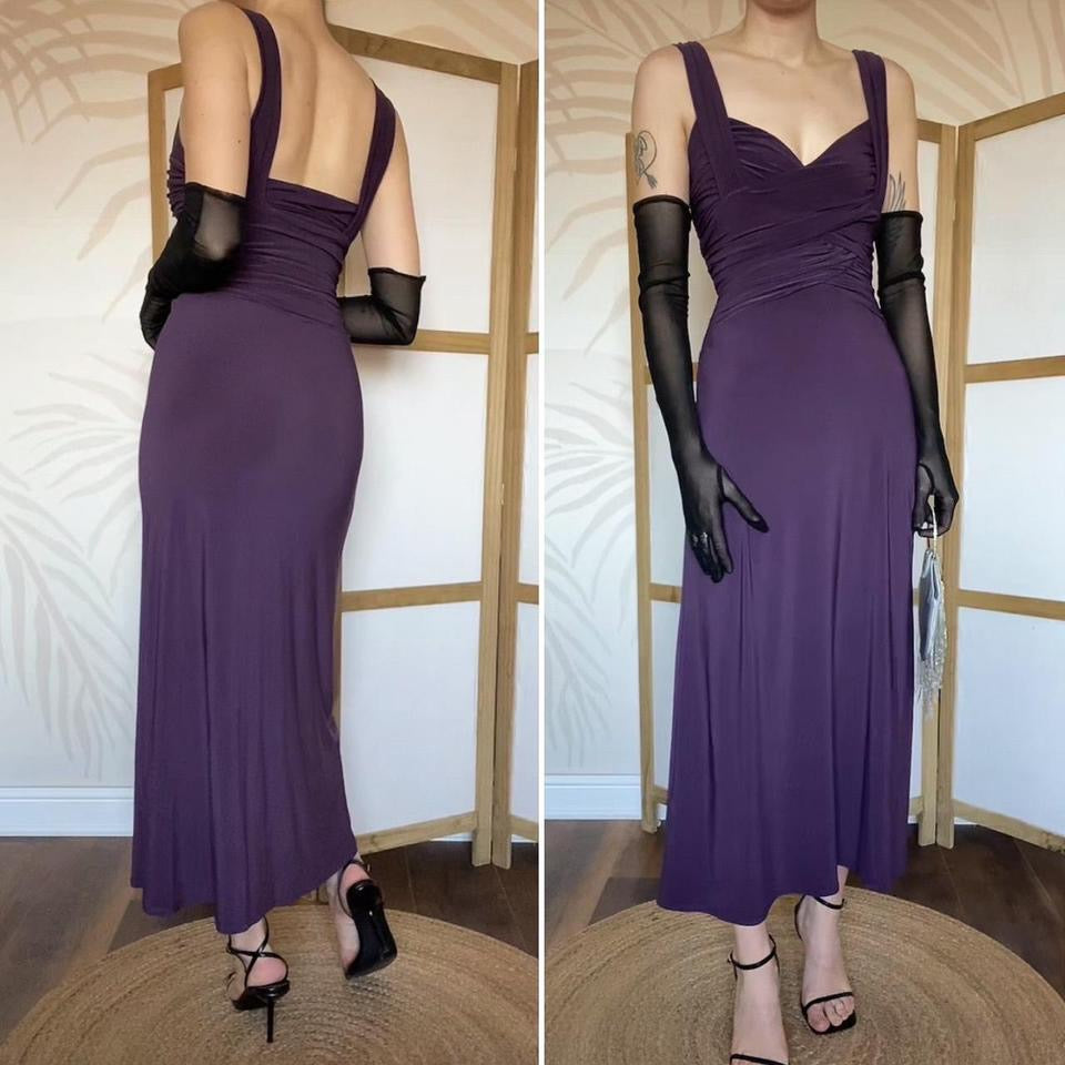 Phase Eight purple stretch evening dress UK 10