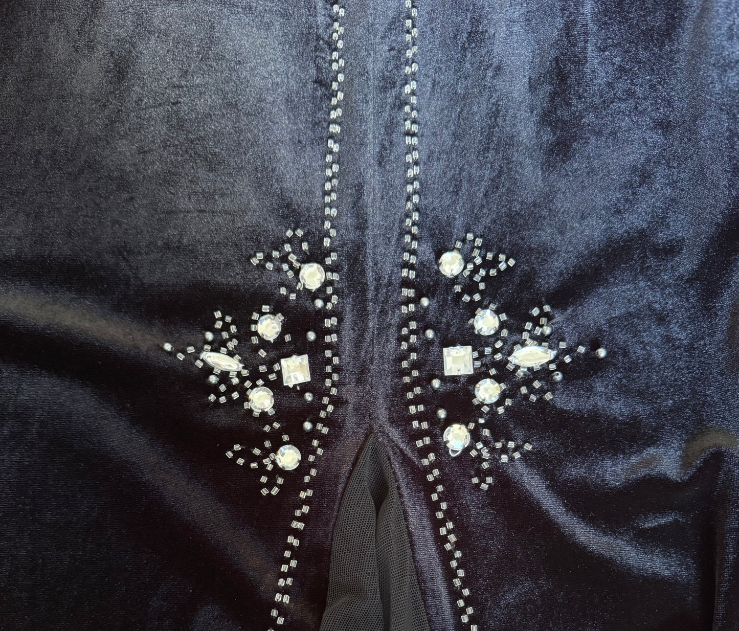 Black velvet stretch 90s evening dress uk 12