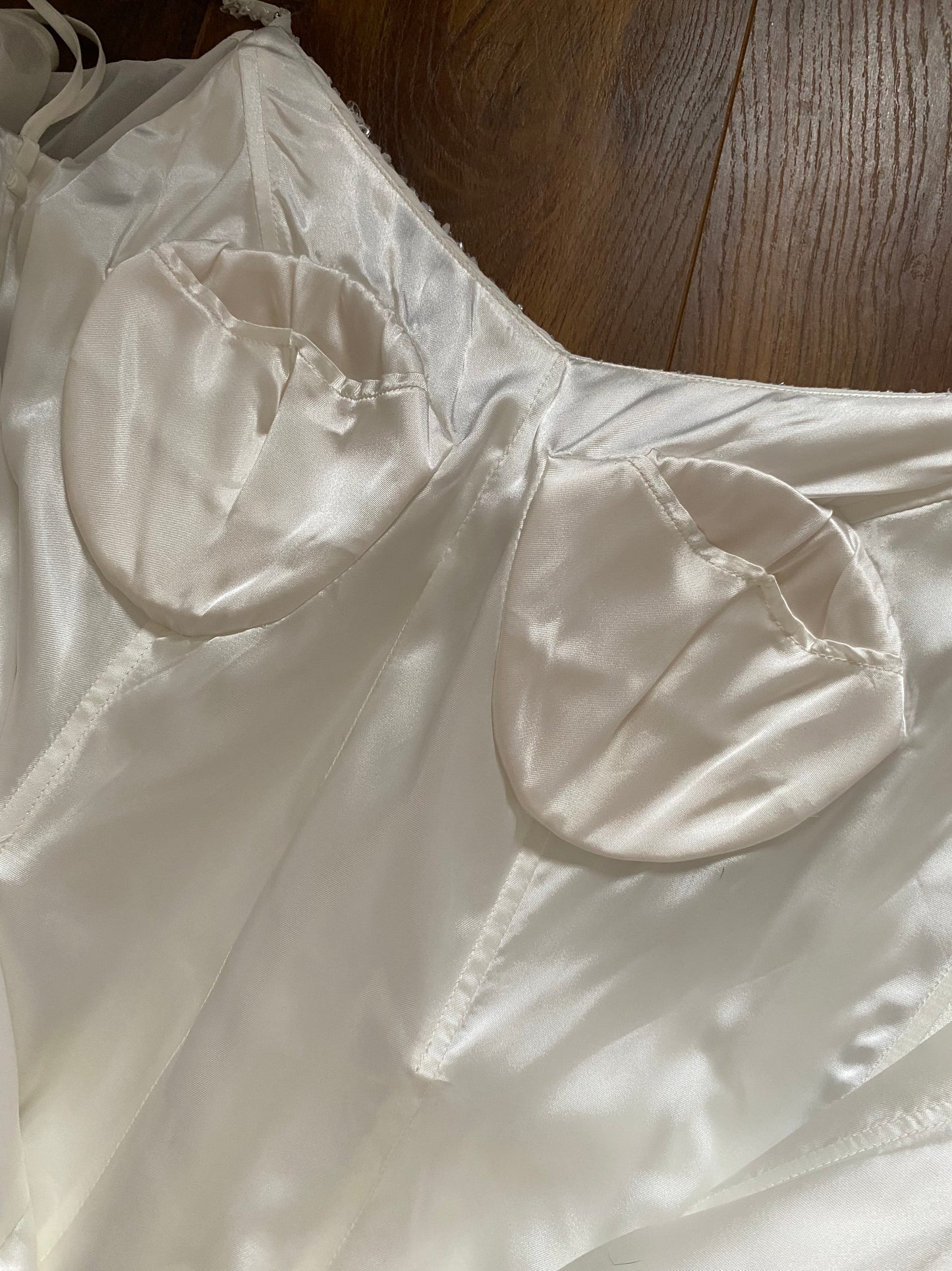 Victoria Jane white long sleeve wedding dress UK 10-12