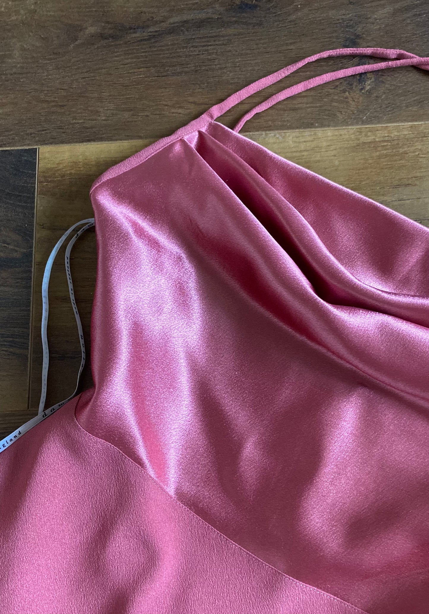Dawn Stretton dusky pink evening dress UK 12