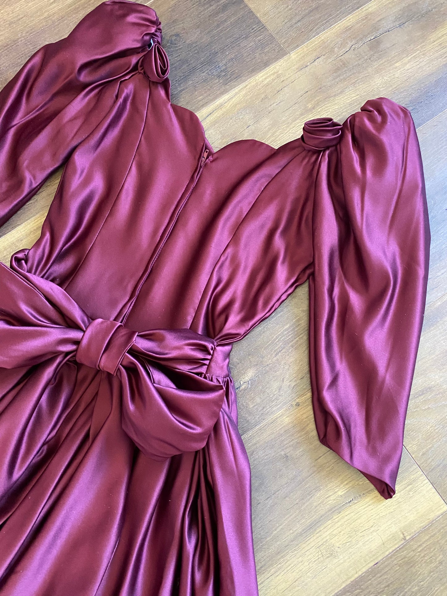 Pronuptia burgundy evening dress uk 8-10