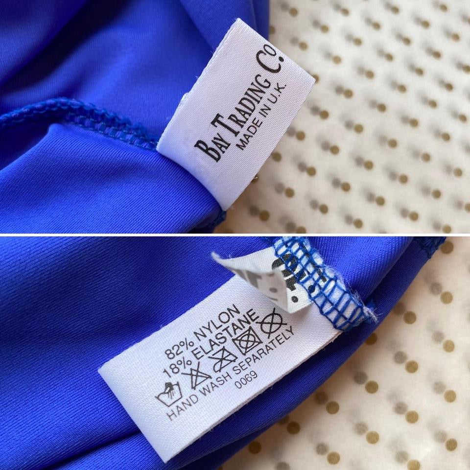 Bay Trading blue stretchy bodycon dress UK 10-12