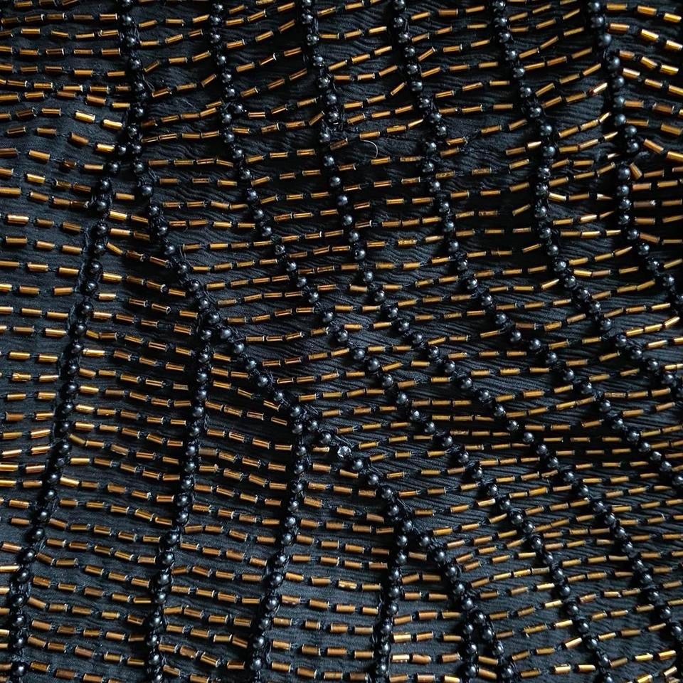 100% silk beaded evening dress UK 10