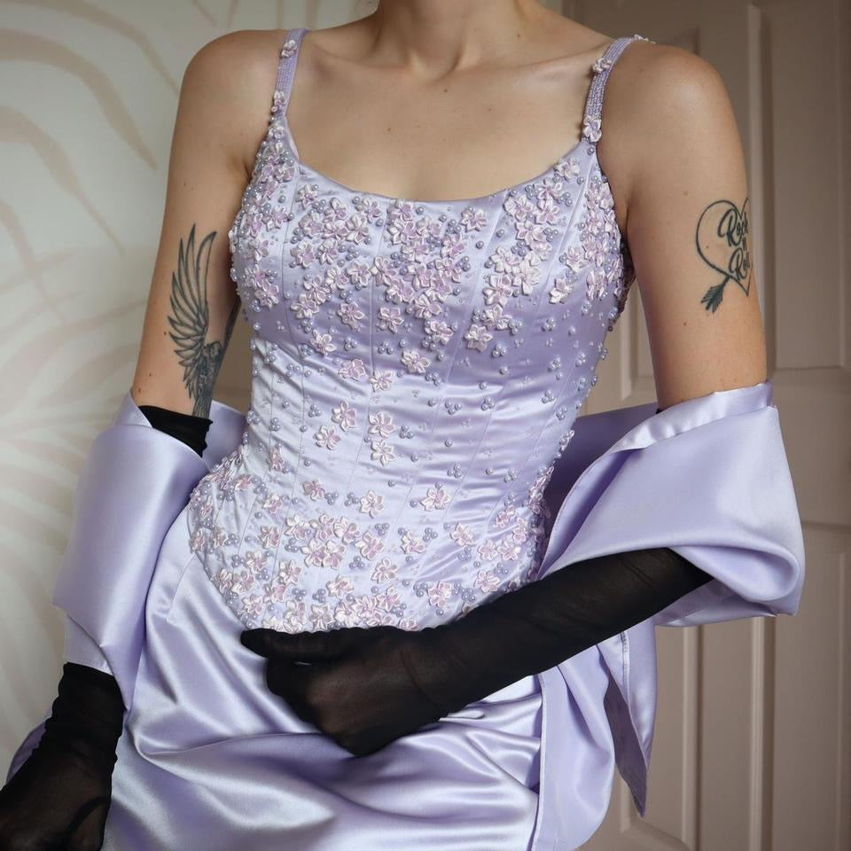 Yve London lilac 3 piece prom set UK 12