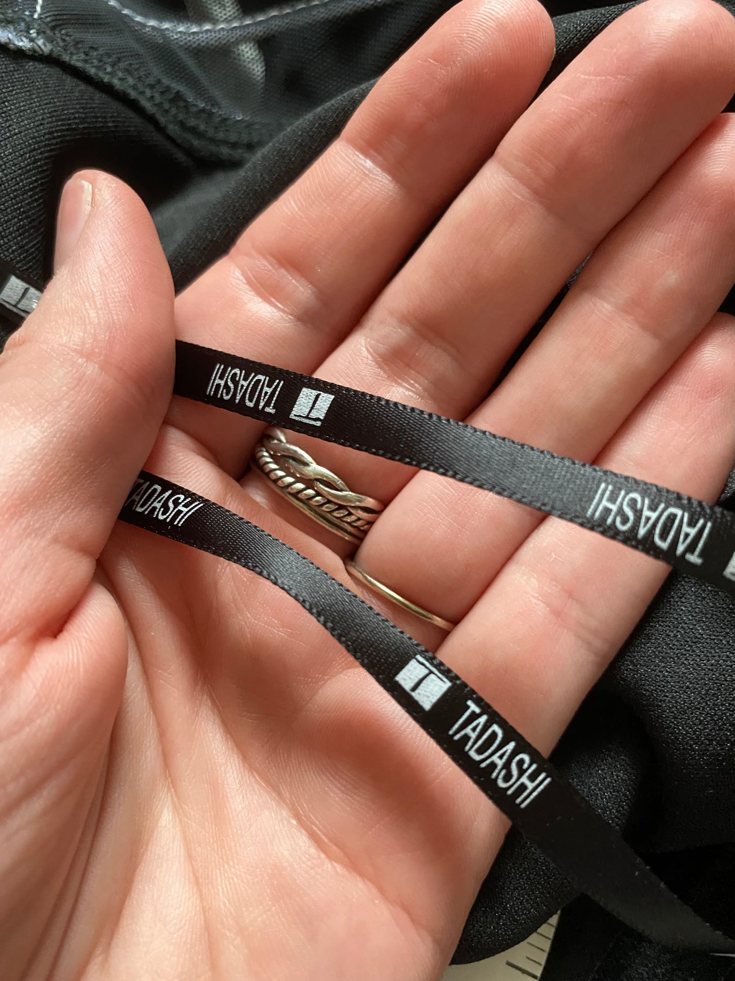 Vintage Tadashi black & white evening dress UK 10-12