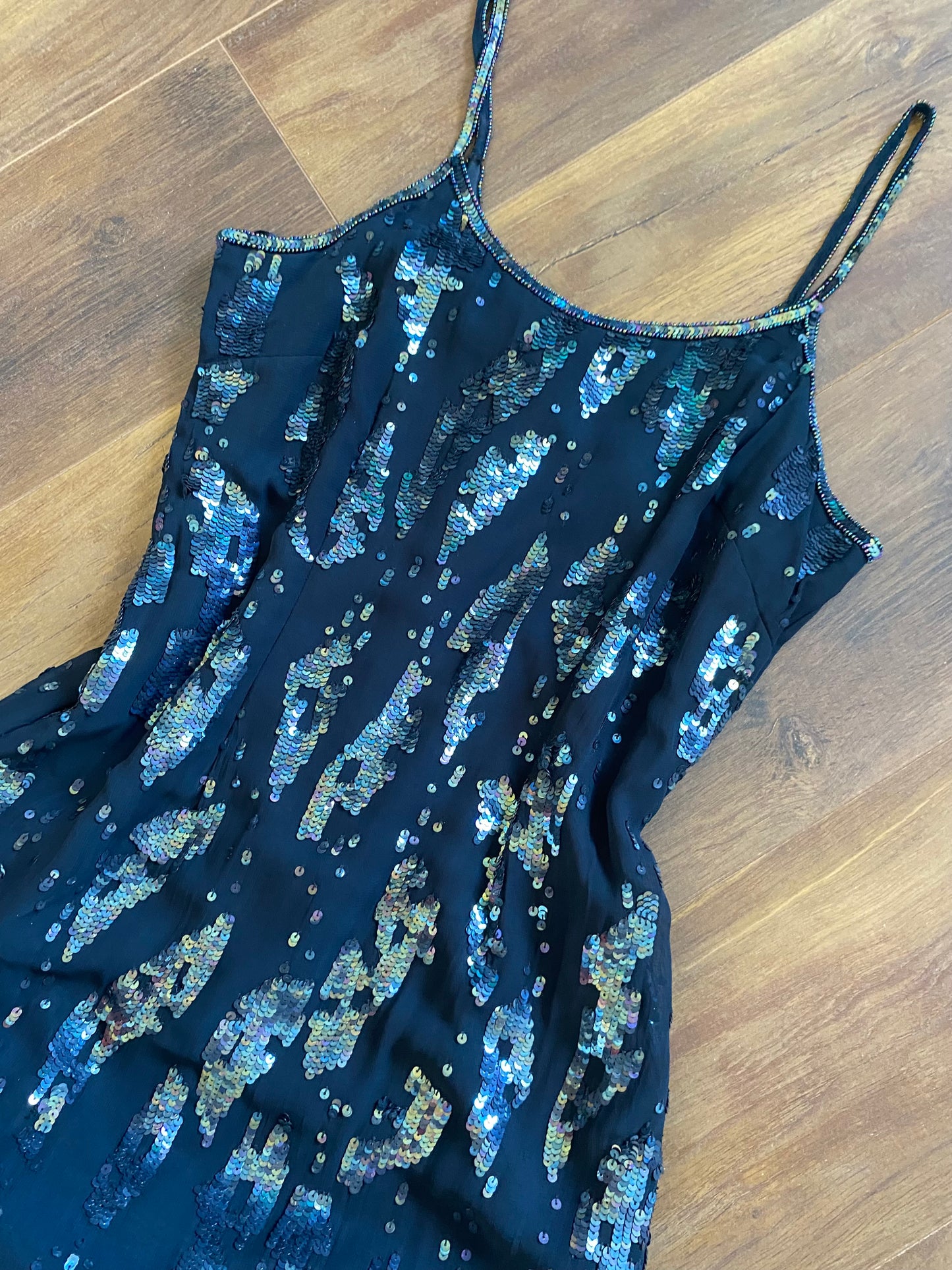 Opera by Richards sequin evening dress uk 8-10 & 10-12