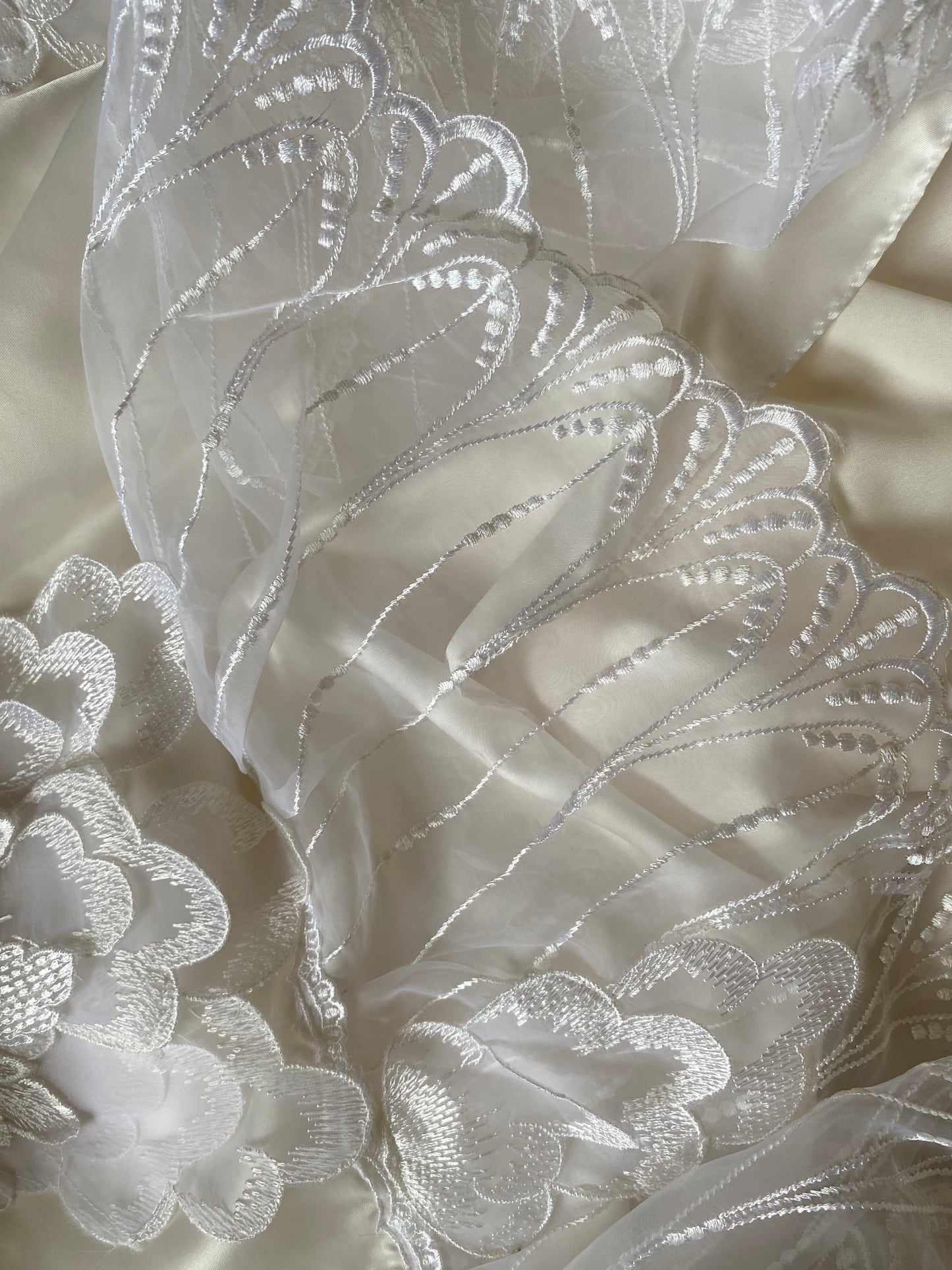 80s lace satin wedding dress with removable sleeves UK 10