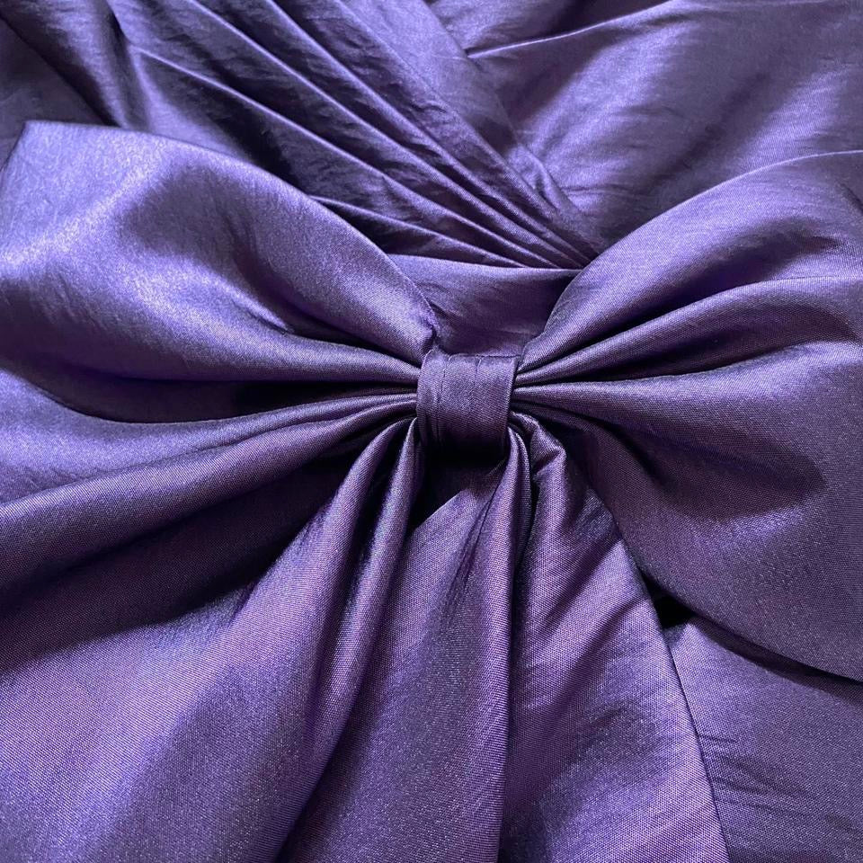 Purple vintage strapless a-line evening gown UK 8-10