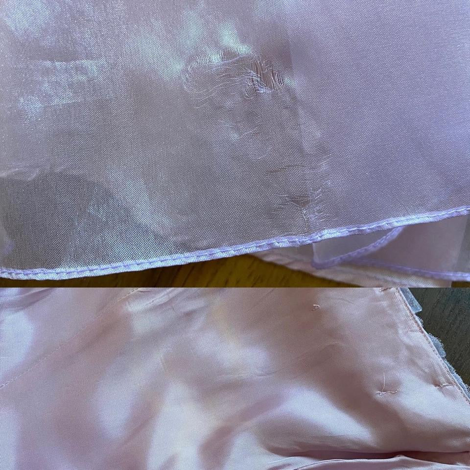 Yve London lilac organza a-line prom dress & shawl UK 10