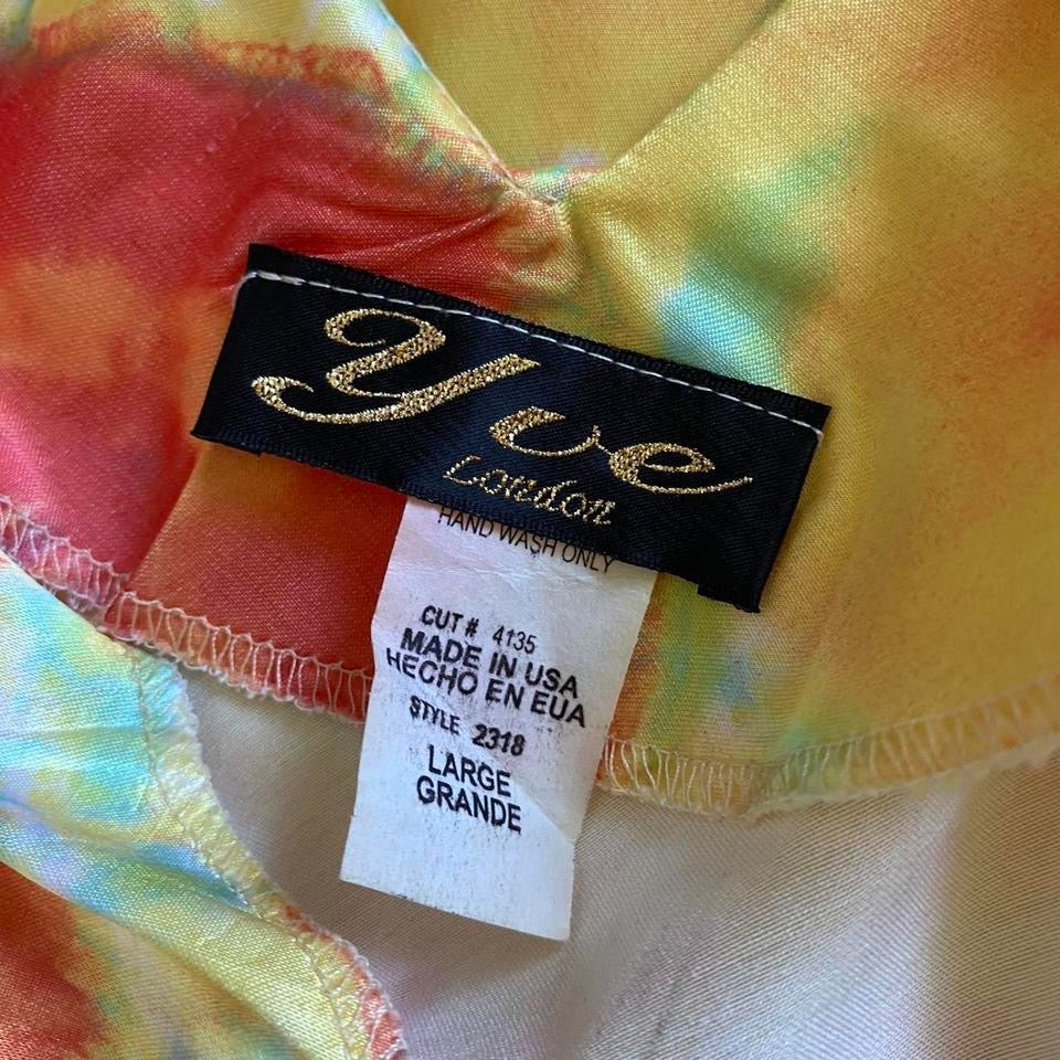 YVE London silky tie dye slip dress UK 10/12