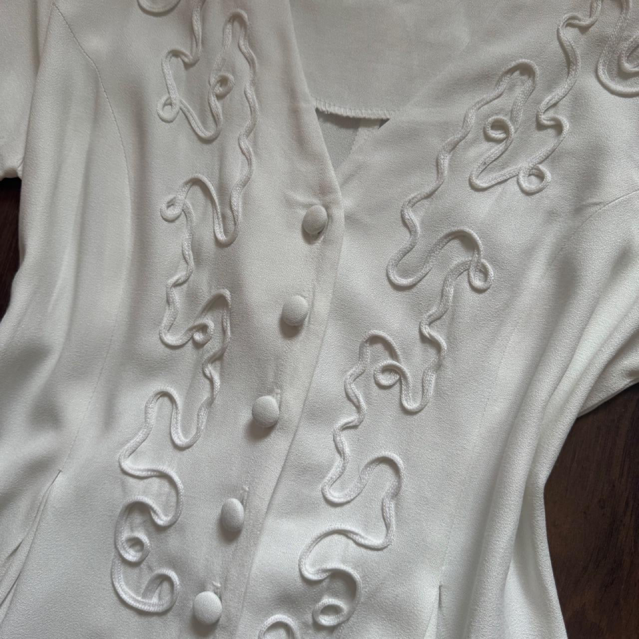 White short sleeve jumpsuit uk 10-12