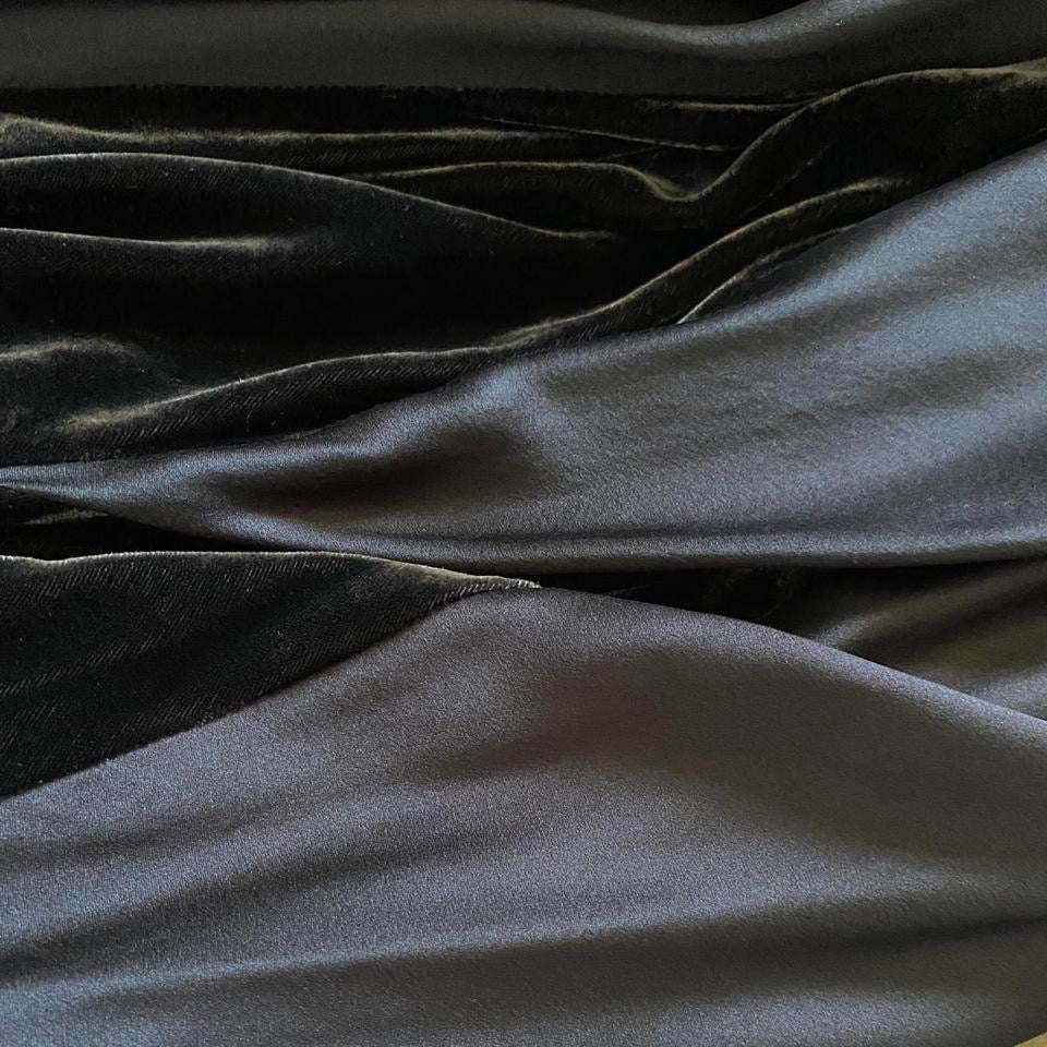 Brown Kaliko velvet flared maxi skirt UK 12