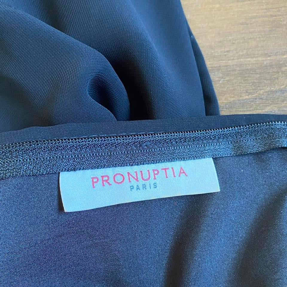 Black Pronuptia 3-piece corset/skirt & shawl set uk 8