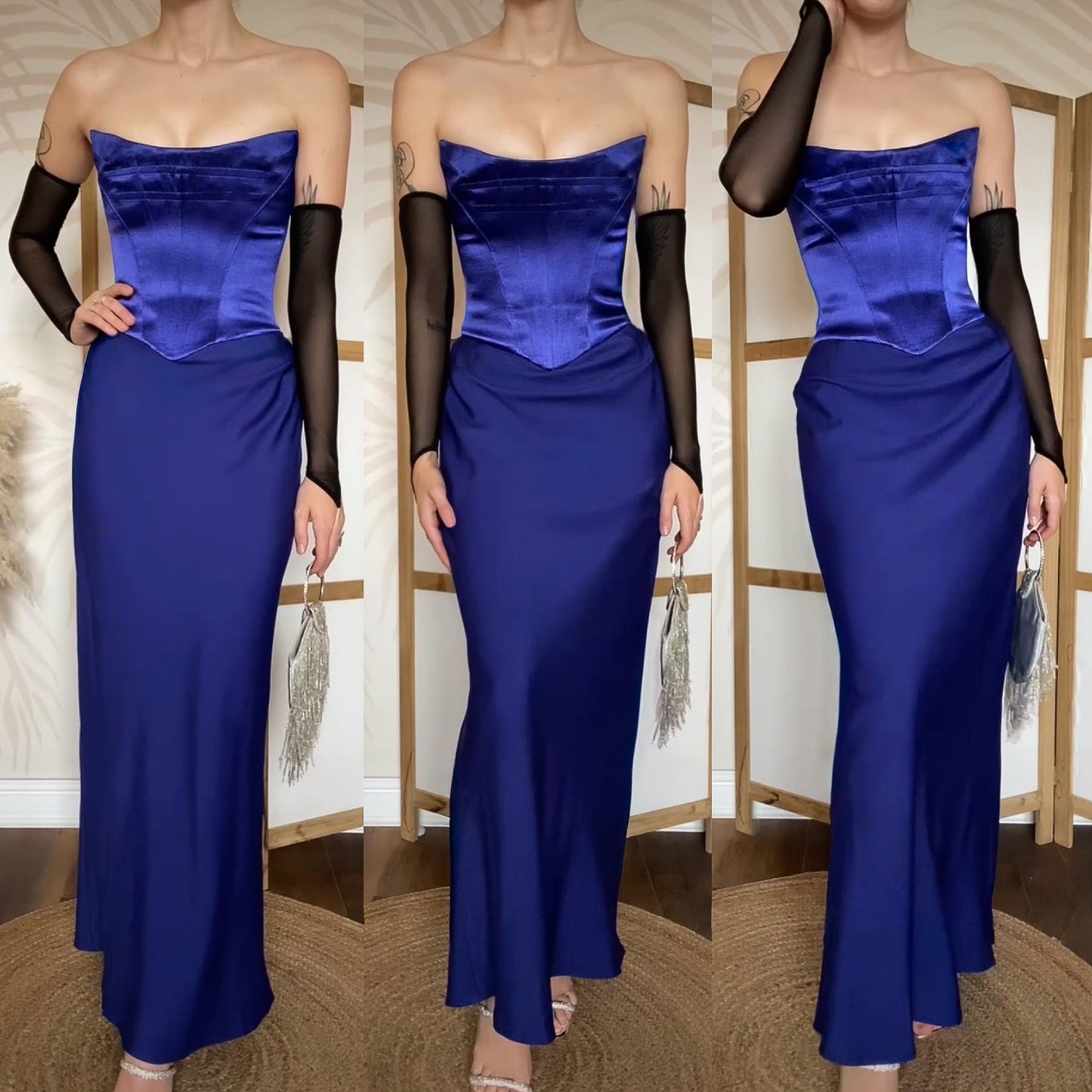 Dawn Stretton corset evening dress UK 12