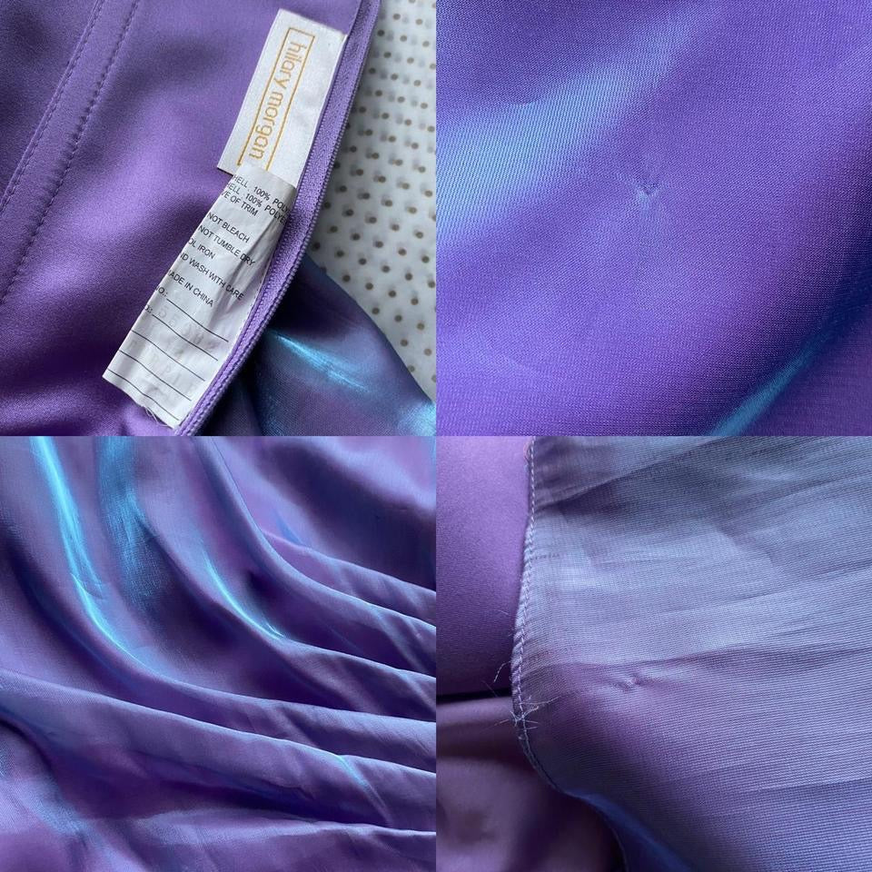 Hilary Morgan purple iridescent evening dress UK 12