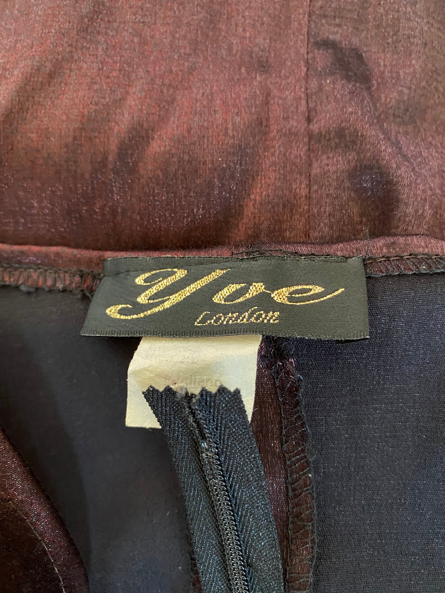 Silky stretch lace up corset top UK 10-12