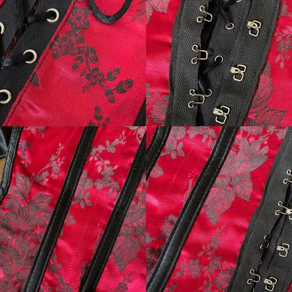 Dark Pink Shirley of Hollywood Corset UK L/14