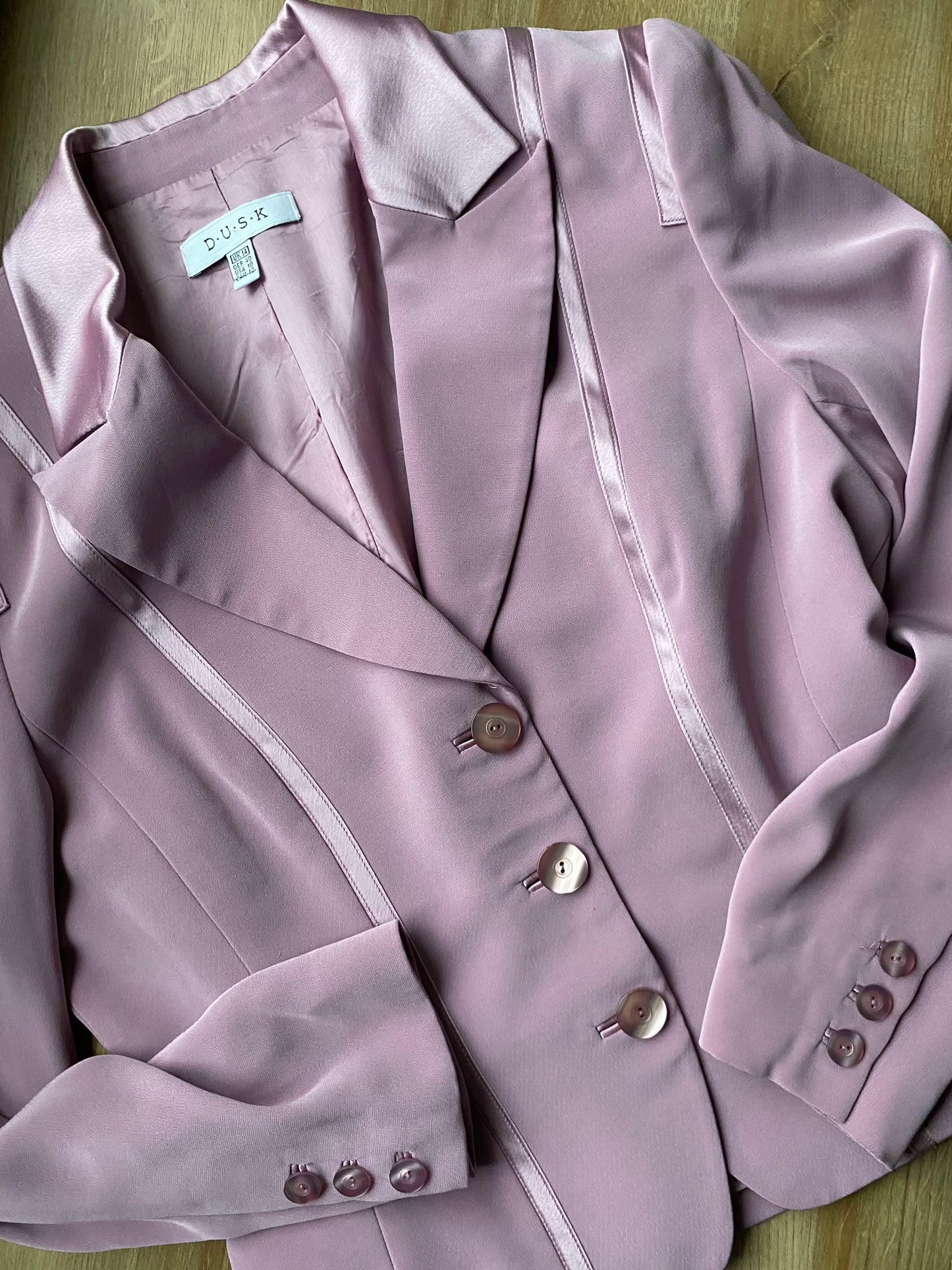 Lilac Dusk 3 piece top/skirt & jacket set UK 14