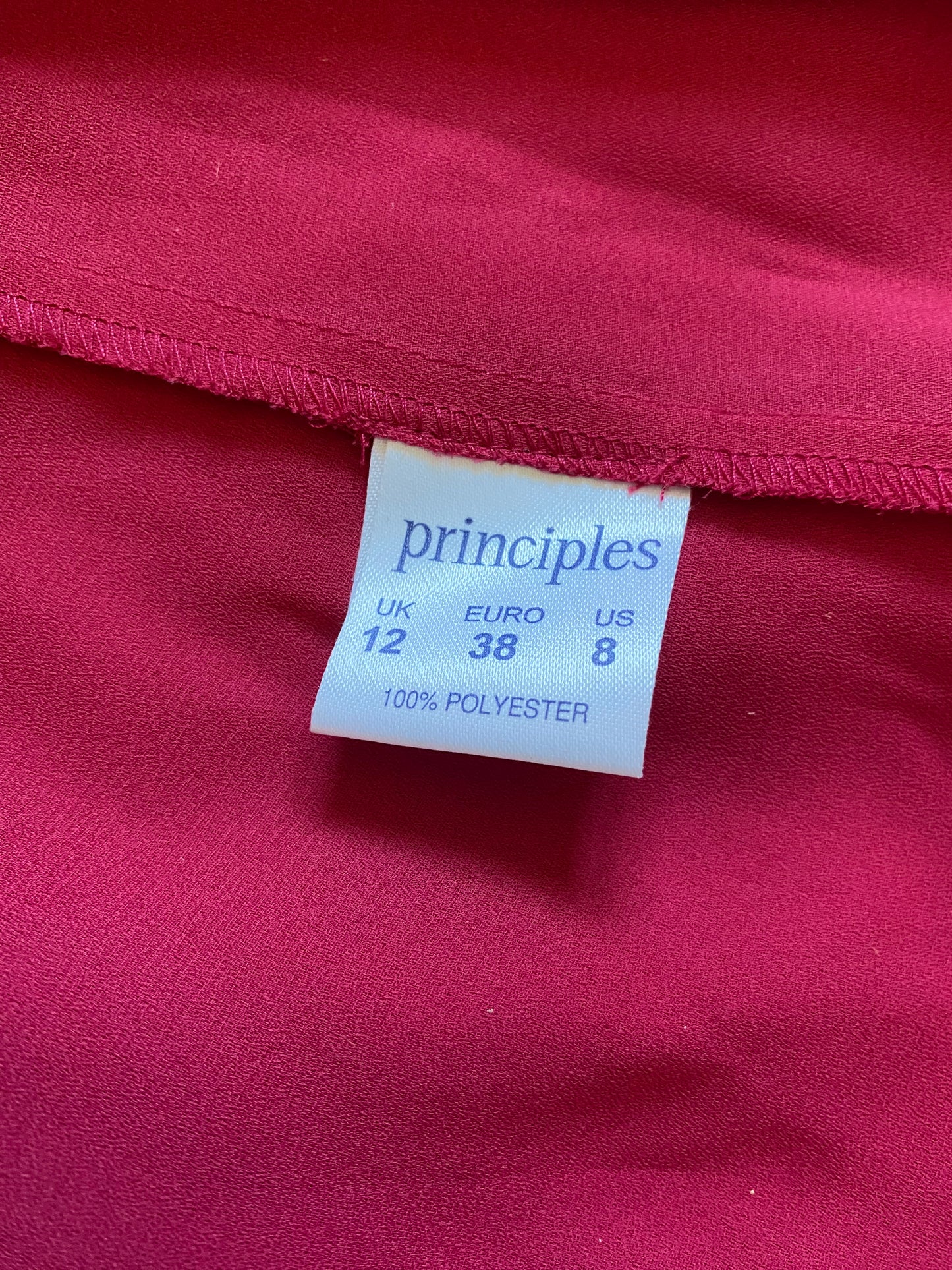 Pink Principles chiffon summer dress uk 12