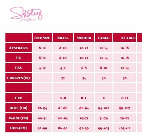 Shirley of Hollywood pink lace up corset UK 36C