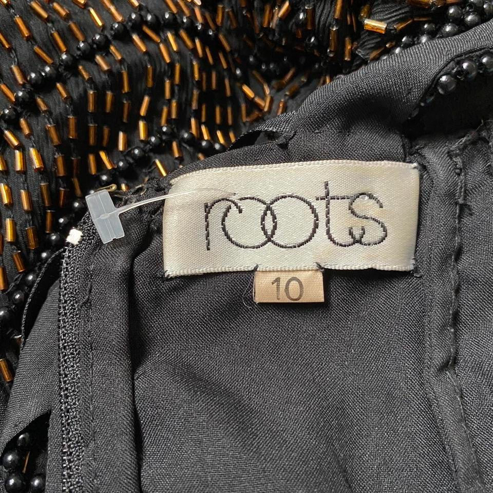 100% silk beaded evening dress UK 10