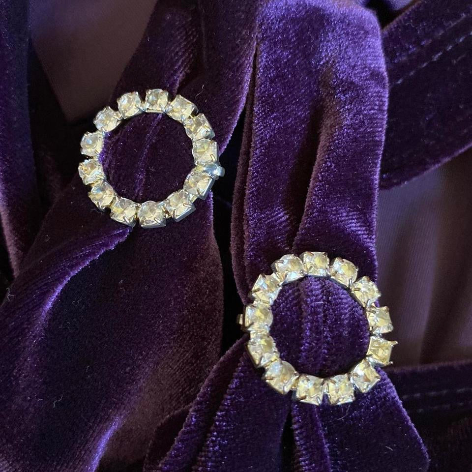 Debut Purple Velvet Stretch Bodycon Dress UK 10