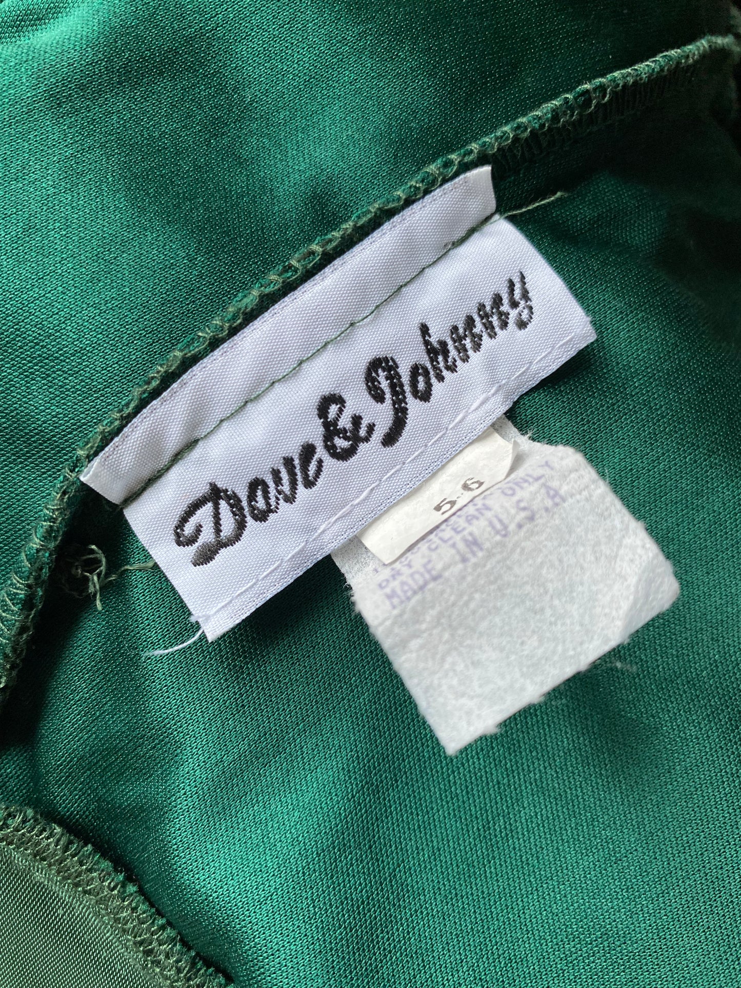 Vintage Dave & Johnny lace a-line dress UK 10