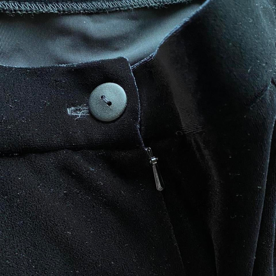 Black Dusk velvet maxi skirt size UK 10