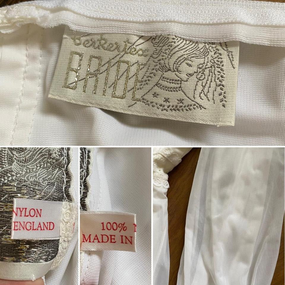 Vintage Berkertex Bride 70s wedding dress uk 6-8