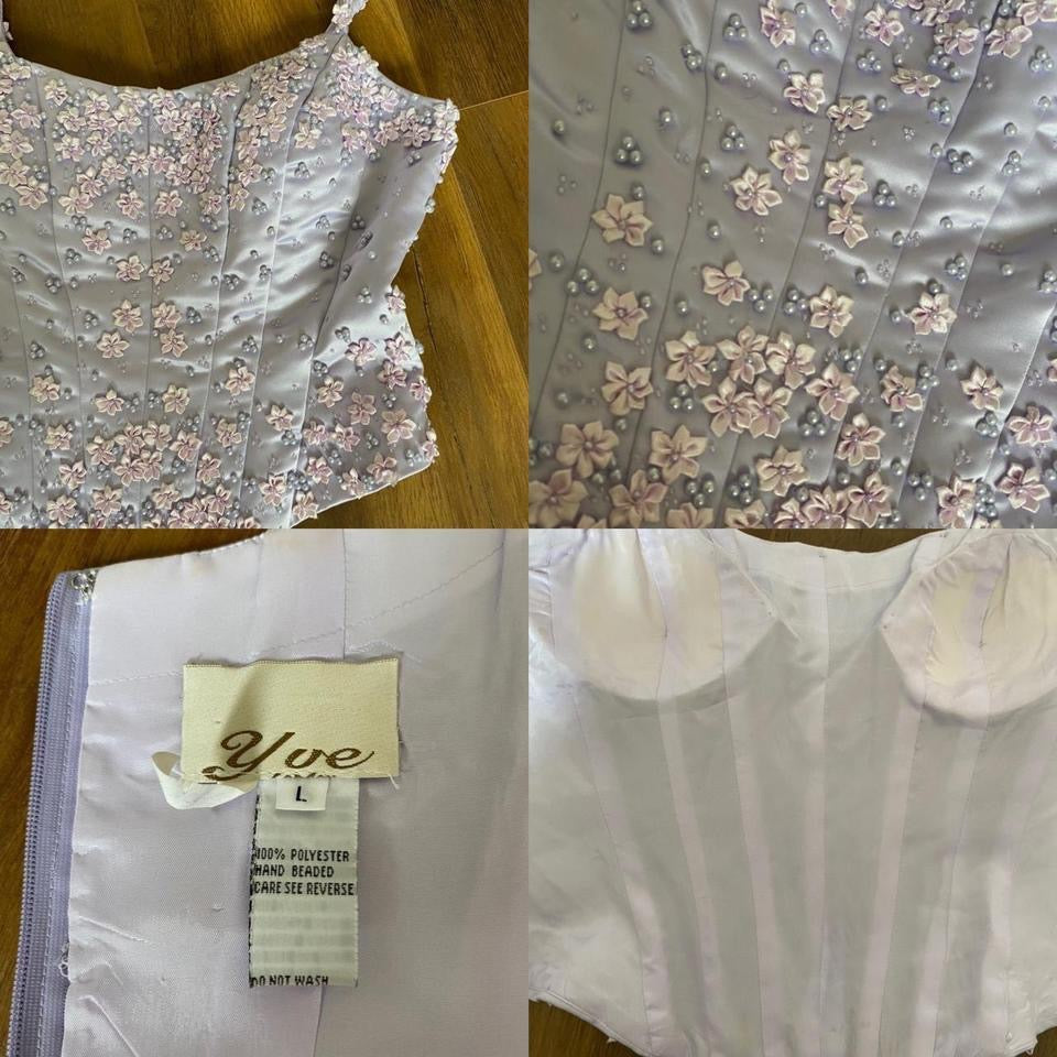 Yve London lilac 3 piece prom set UK 12