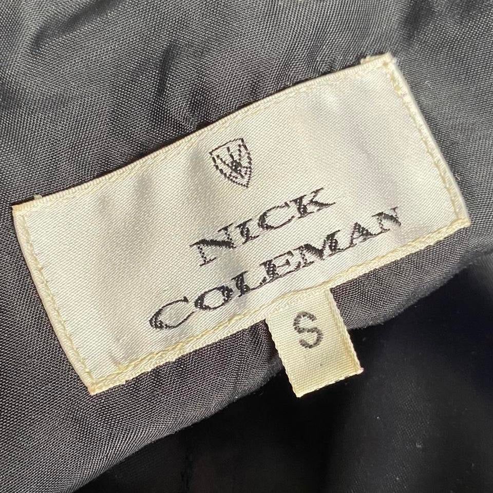 Nick Coleman black long sleeve mini dress UK S